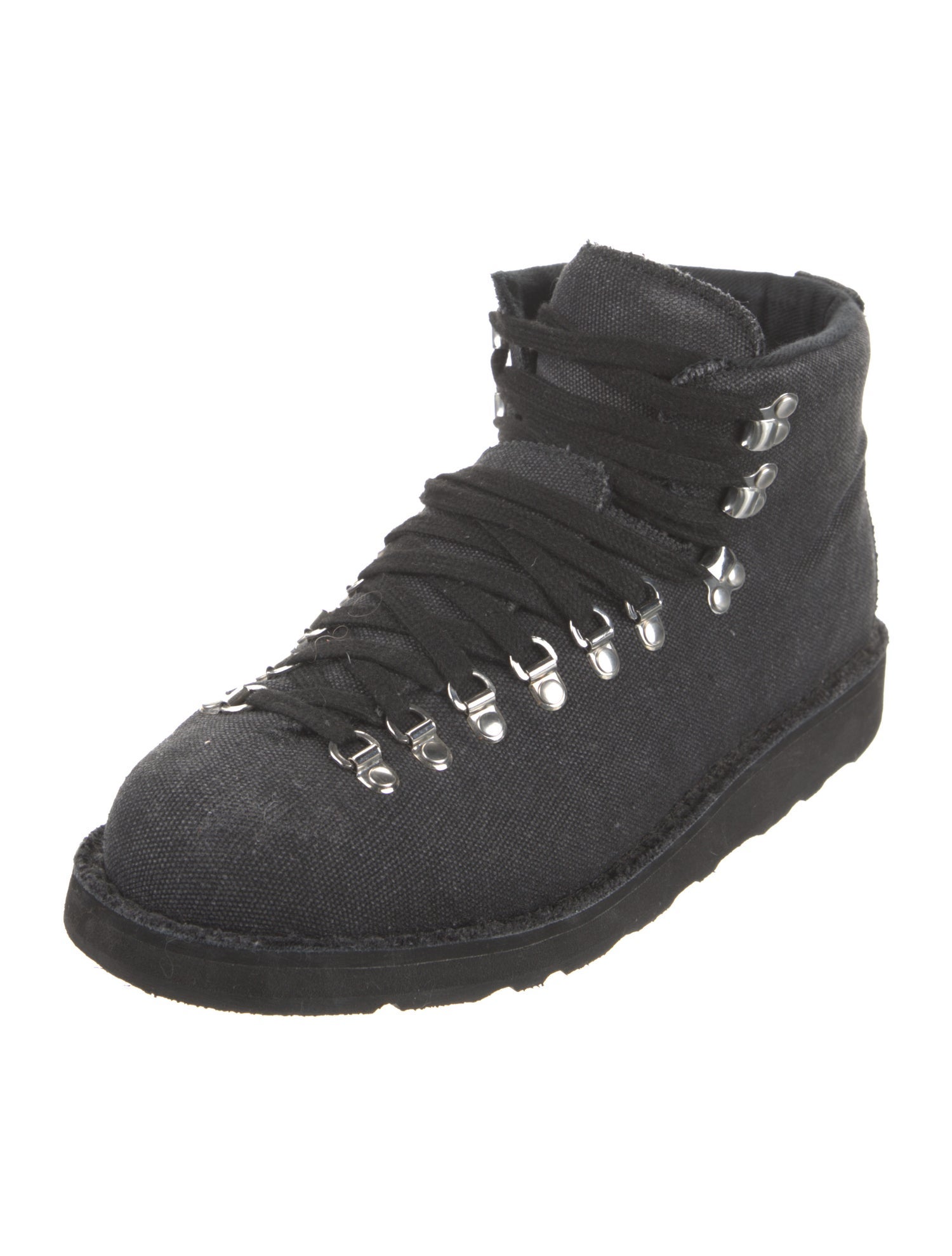 The Elder Statesman Canvas Hiking Boots