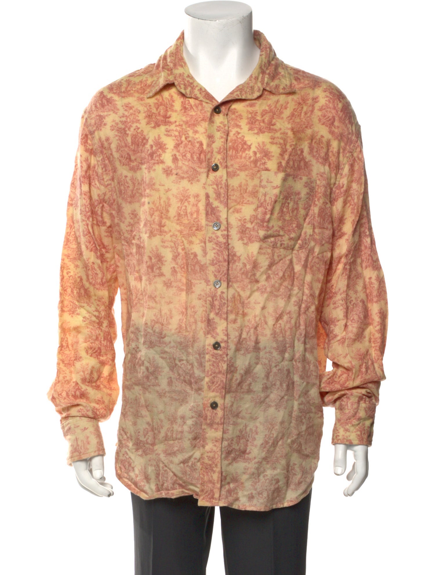 The Elder Statesman Cashmere Printed Shirt