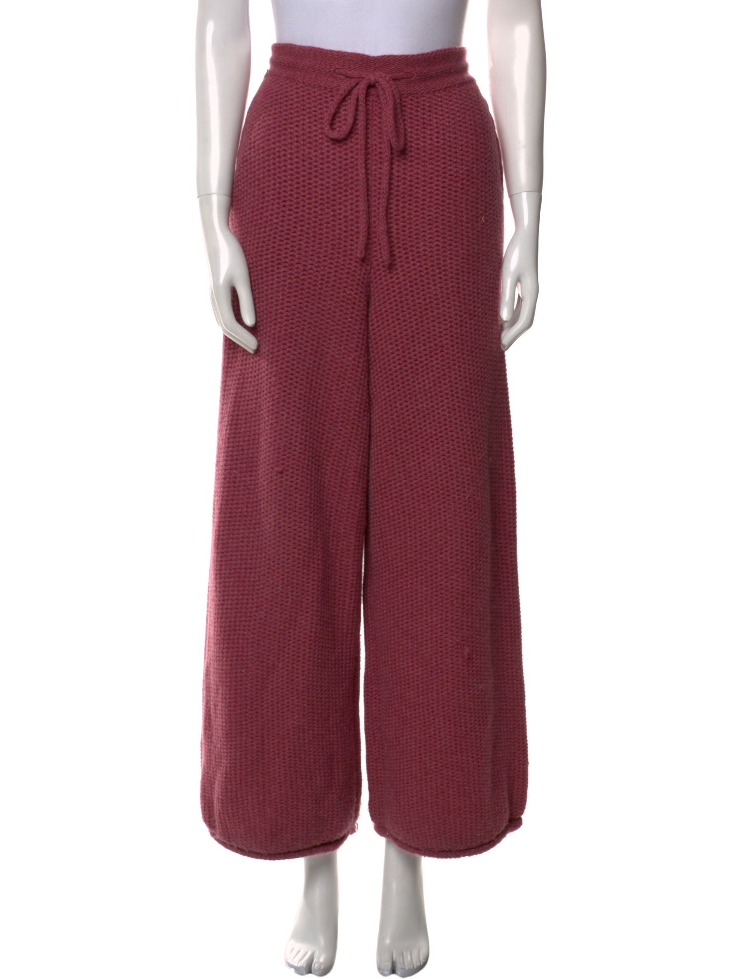 The Elder Statesman Cashmere Wide Leg Pants
