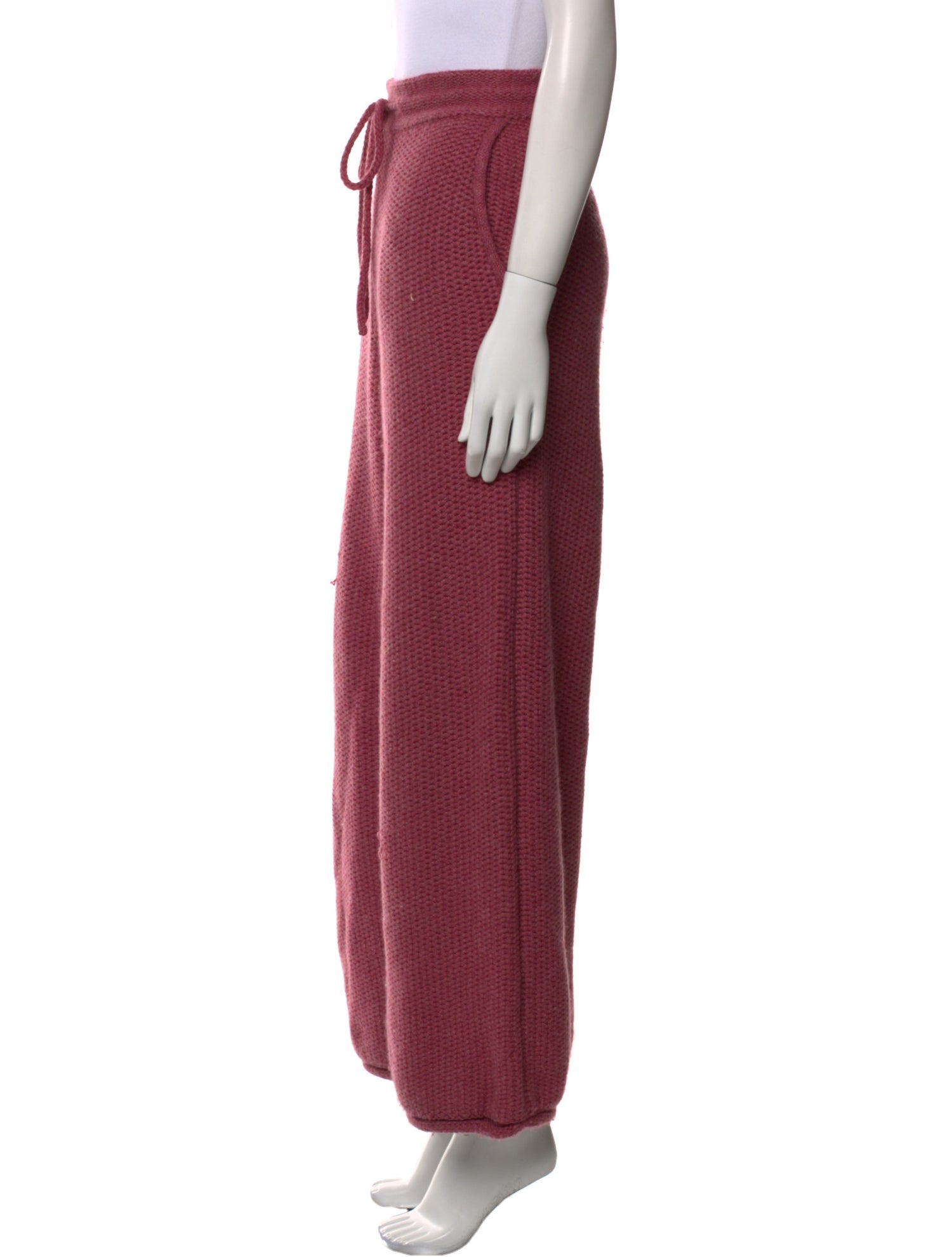 The Elder Statesman Cashmere Wide Leg Pants