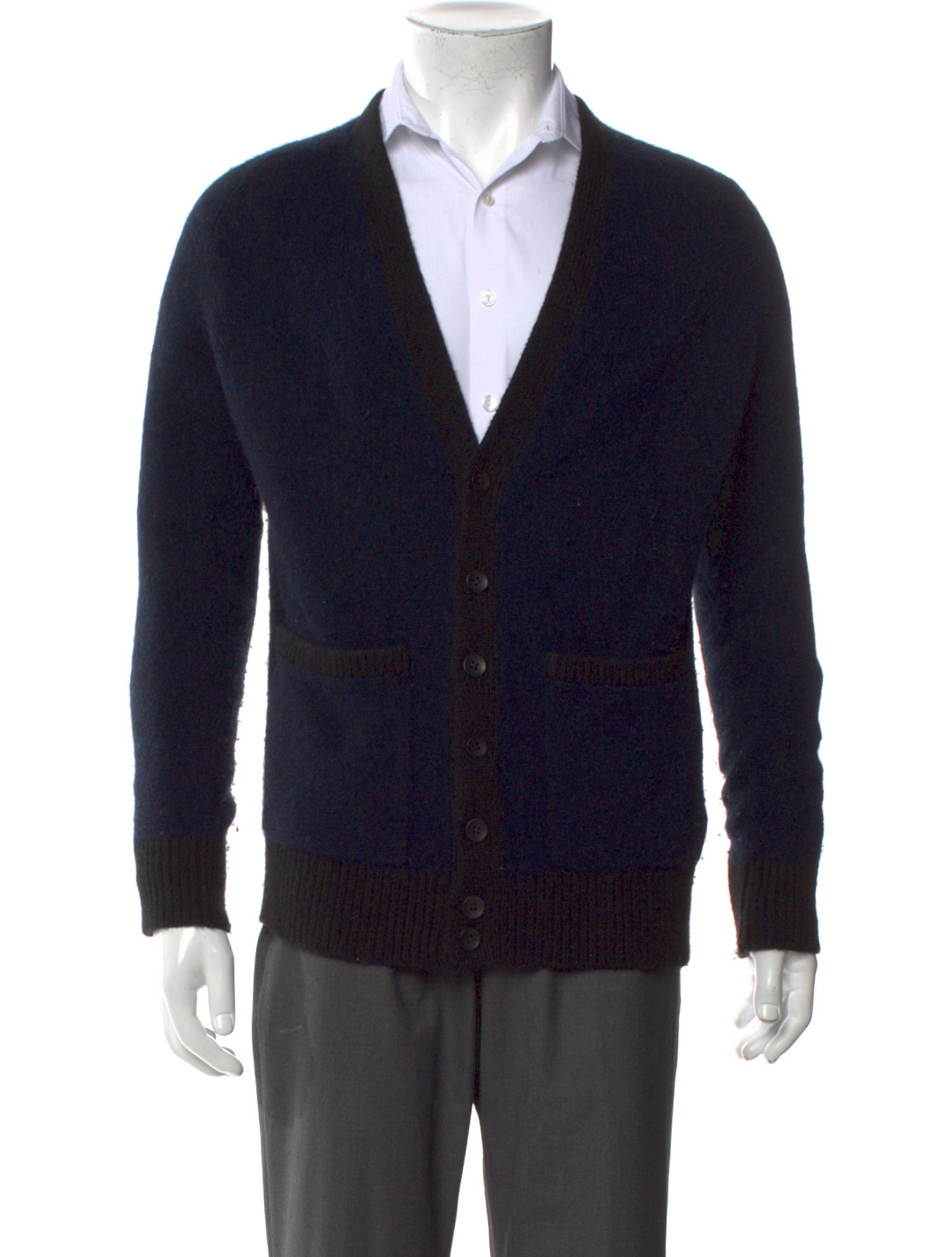 The Elder Statesman Cashmere Colorblock Pattern Cardigan