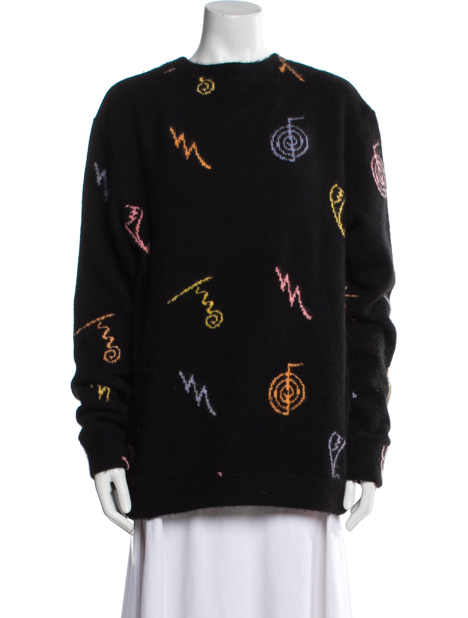 The Elder Statesman Cashmere Printed Sweater