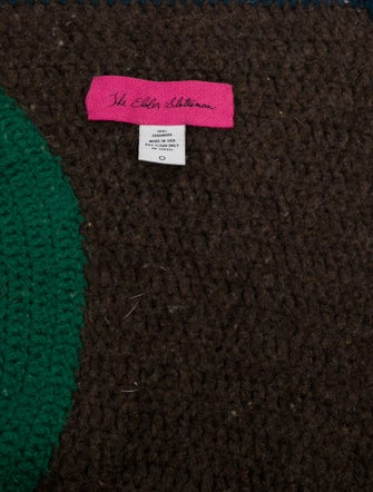 The Elder Statesman Cashmere Crochet Mixer Throw Blanket