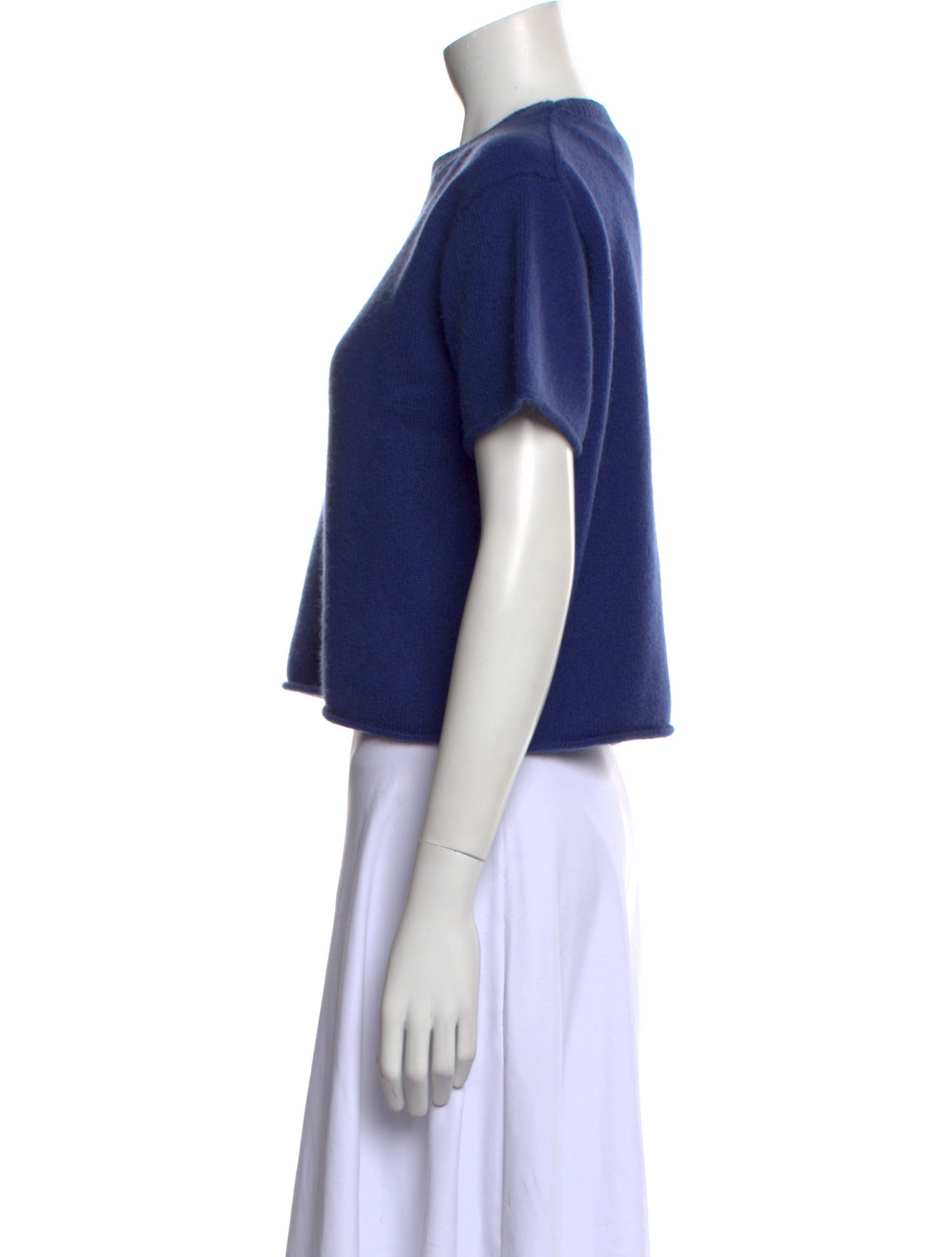 The Elder Statesman Cashmere Crew Neck Crop Top w/ Tags