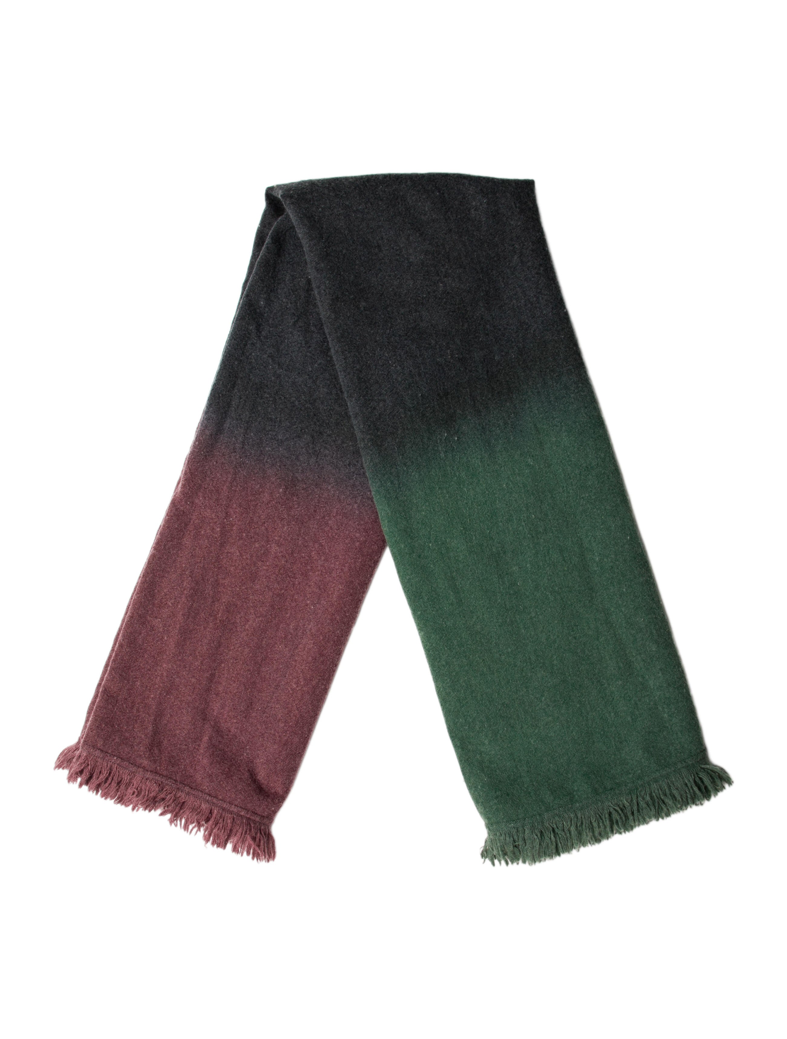 The Elder Statesman Wool Striped Scarf