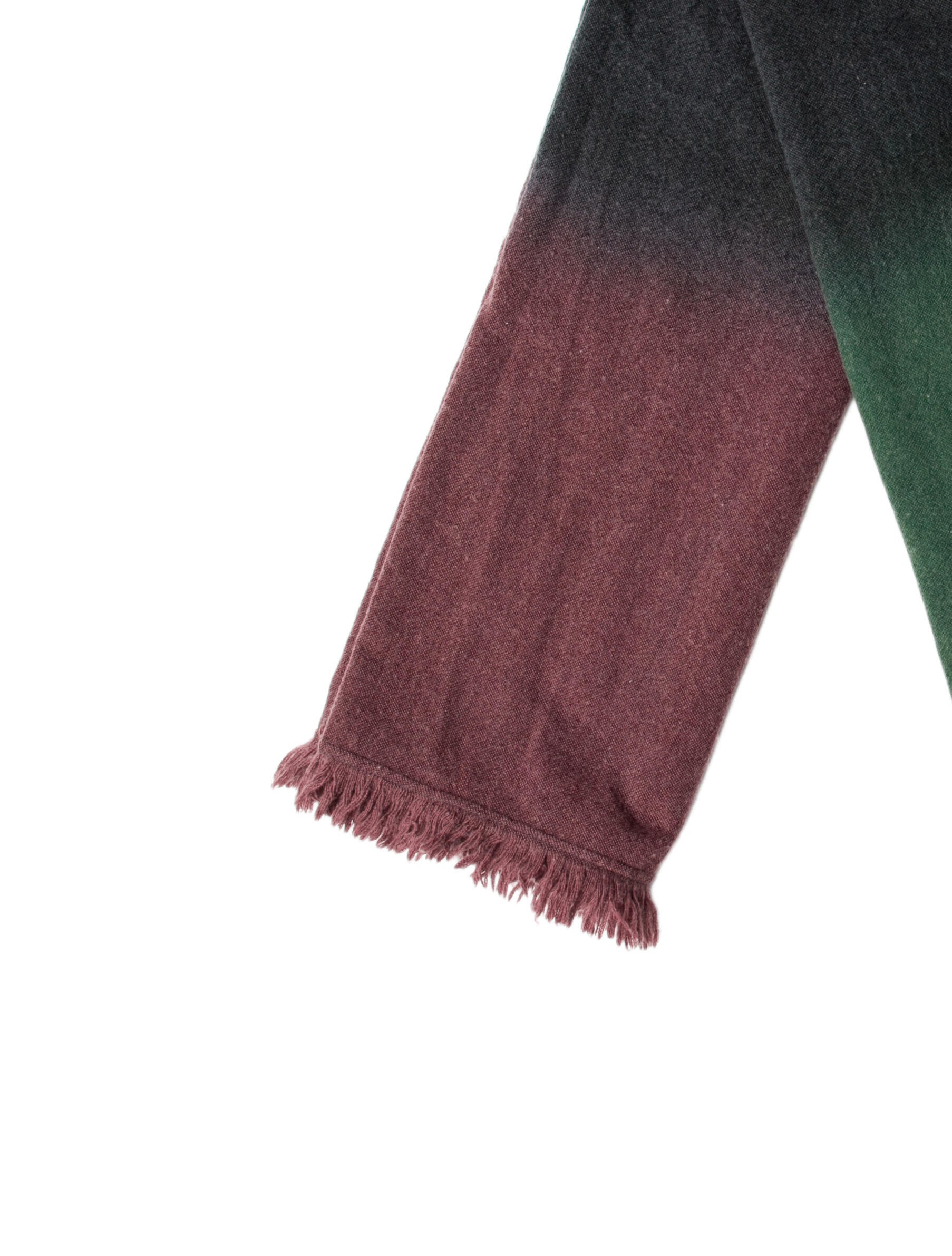 The Elder Statesman Wool Striped Scarf