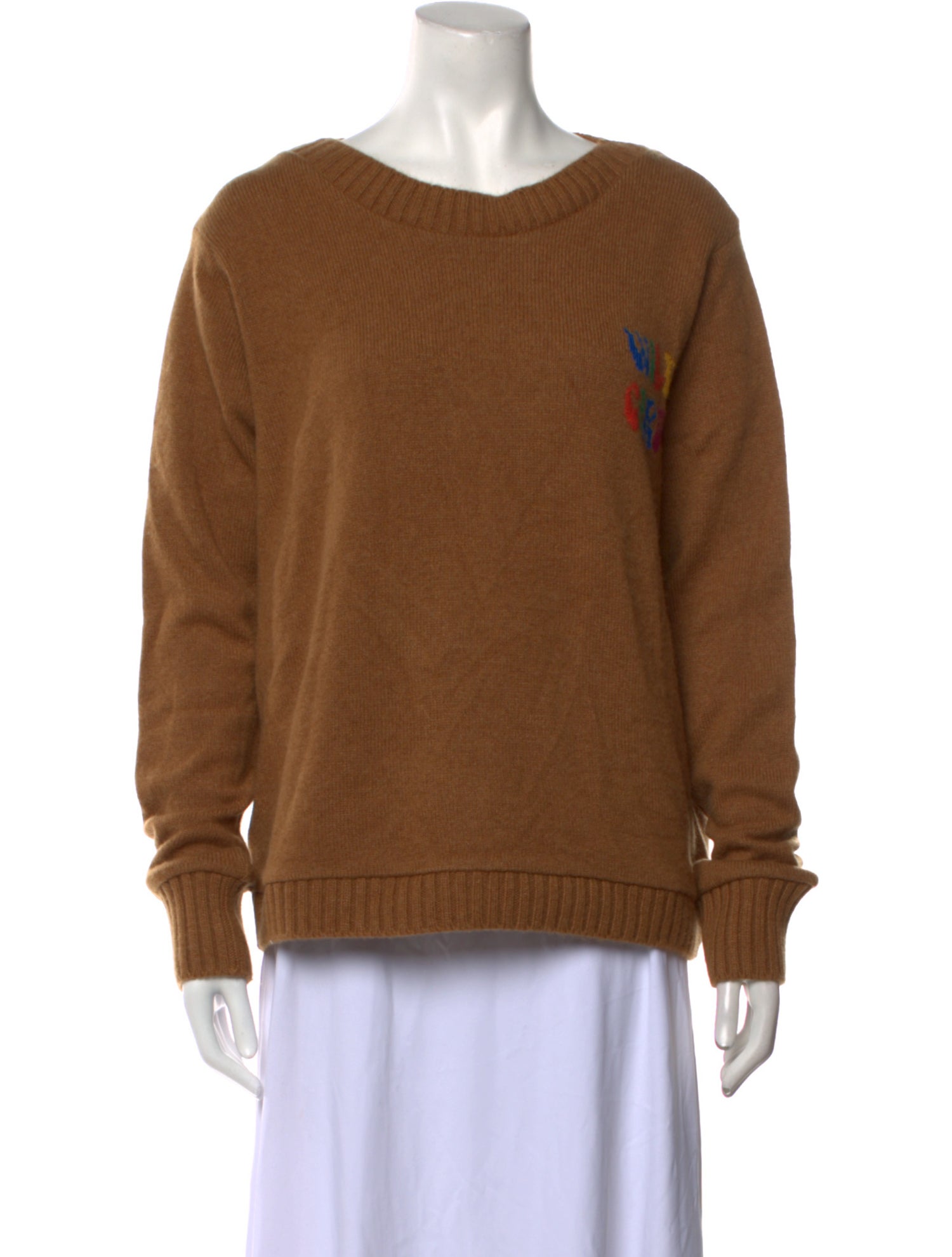 The Elder Statesman Cashmere Scoop Neck Sweater