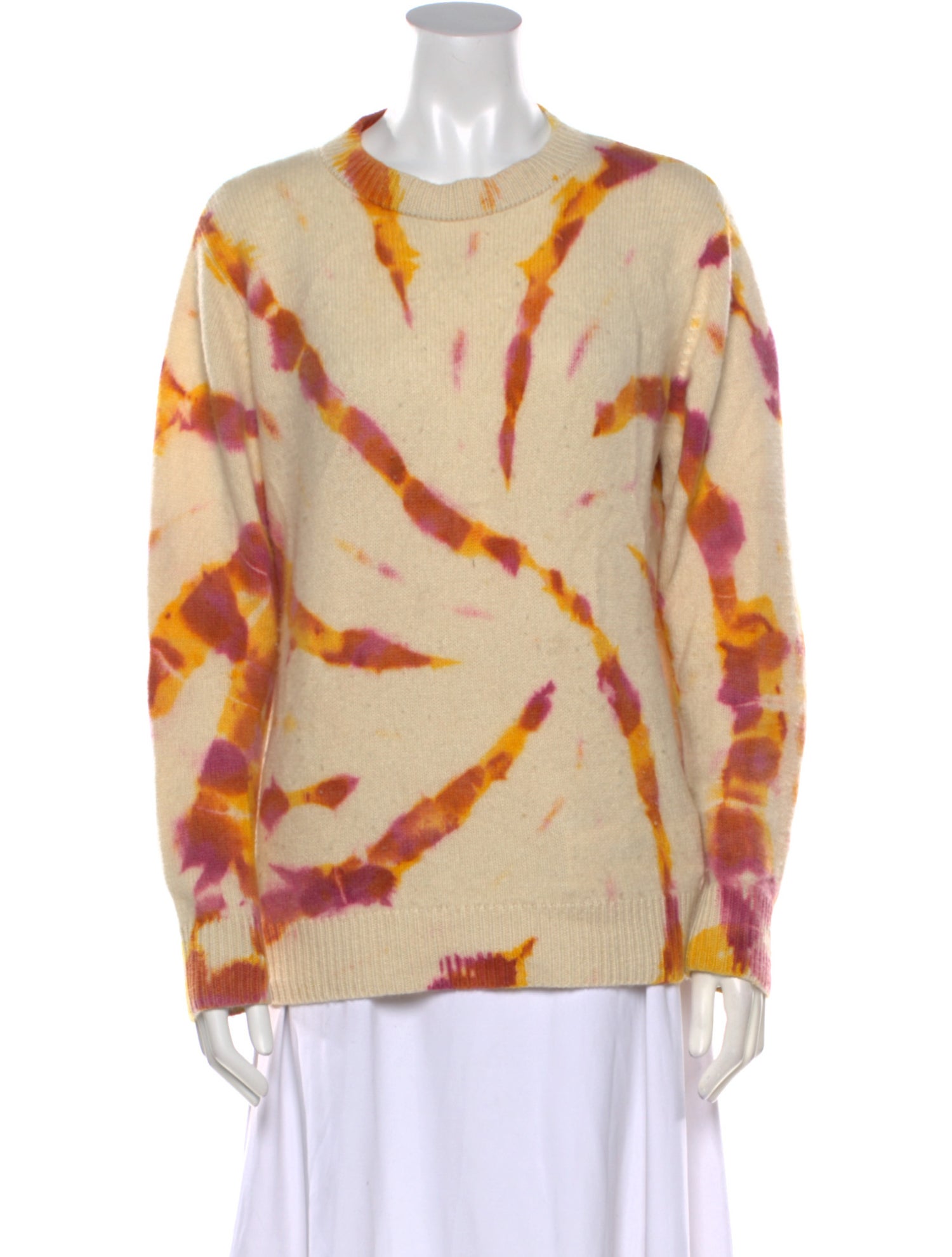 The Elder Statesman Cashmere Tie-Dye Print Sweater