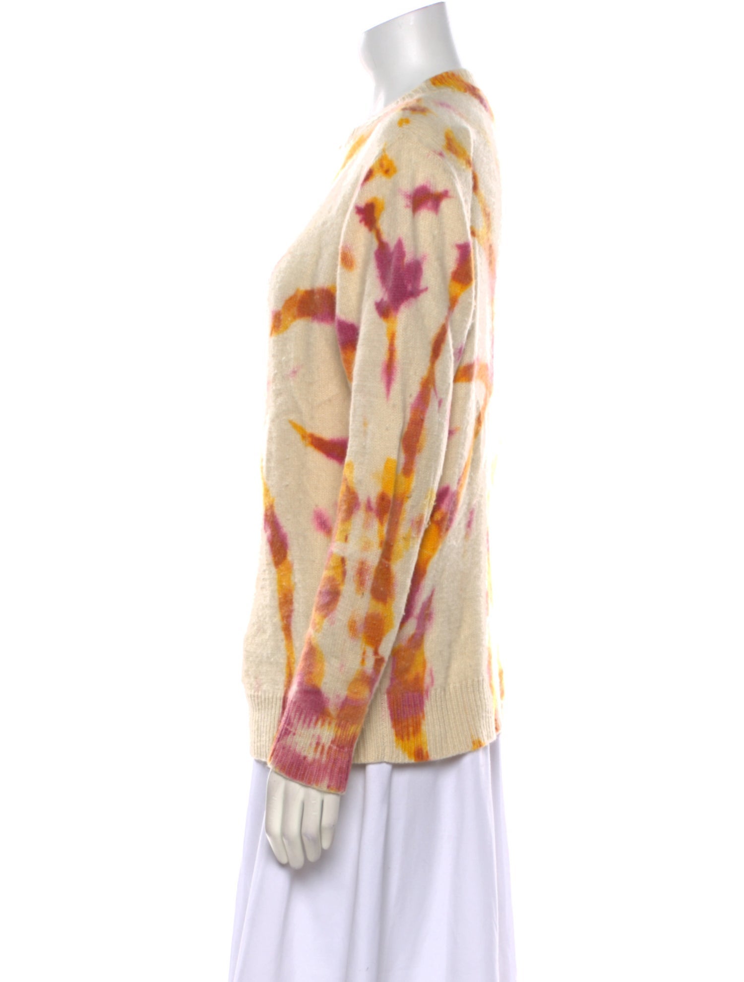 The Elder Statesman Cashmere Tie-Dye Print Sweater