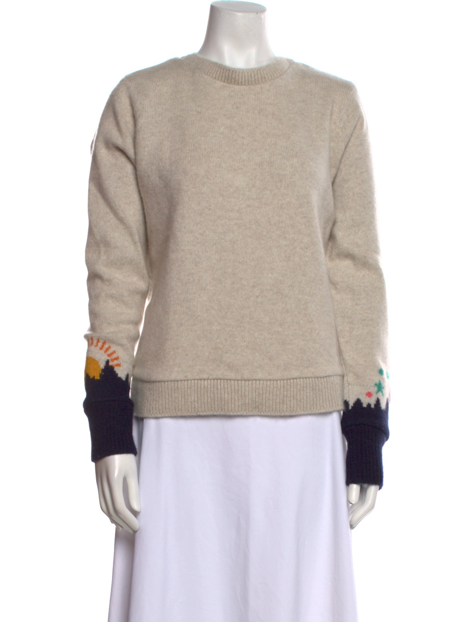 The Elder Statesman Cashmere Crew Neck Sweater