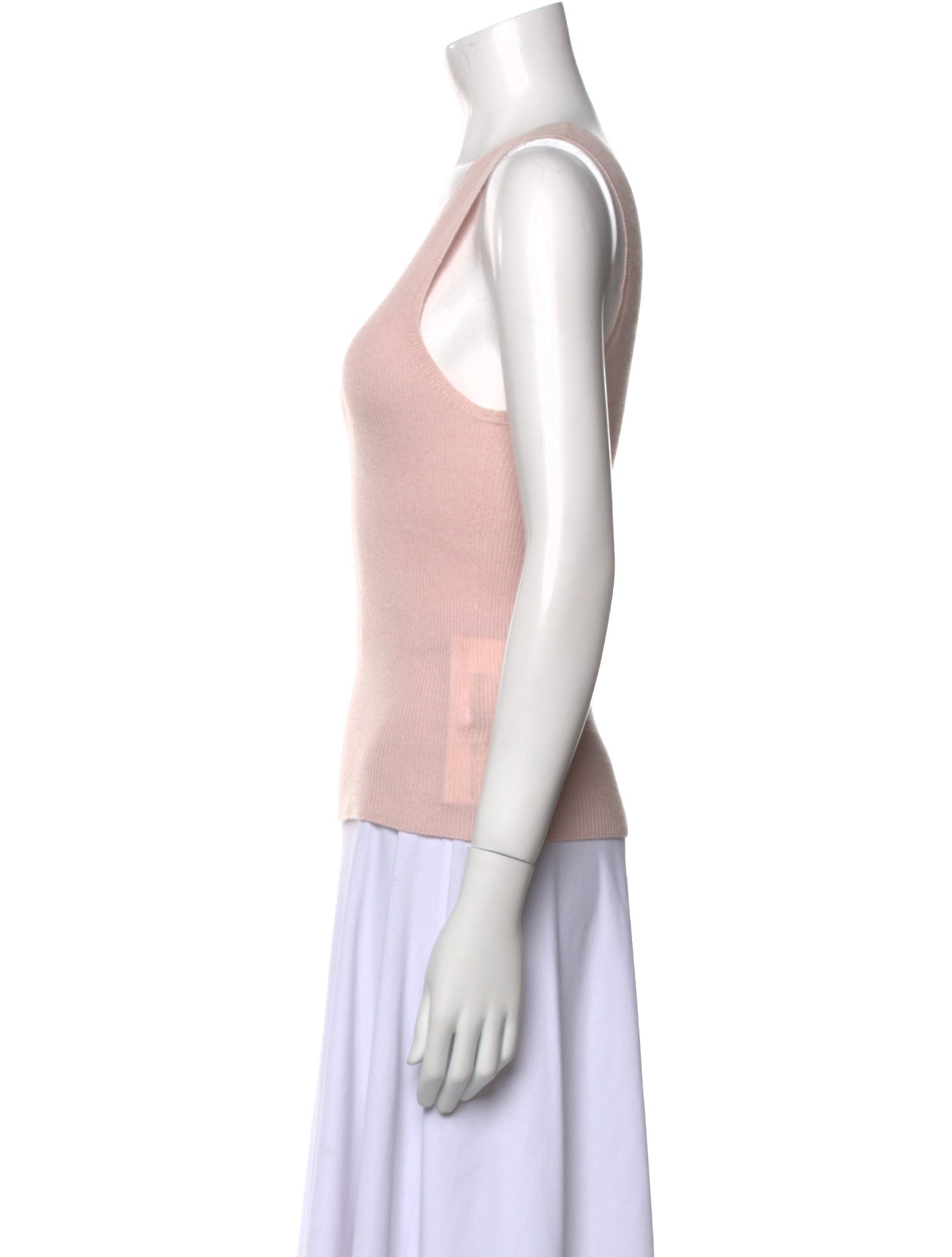 The Elder Statesman Silk Scoop Neck Top