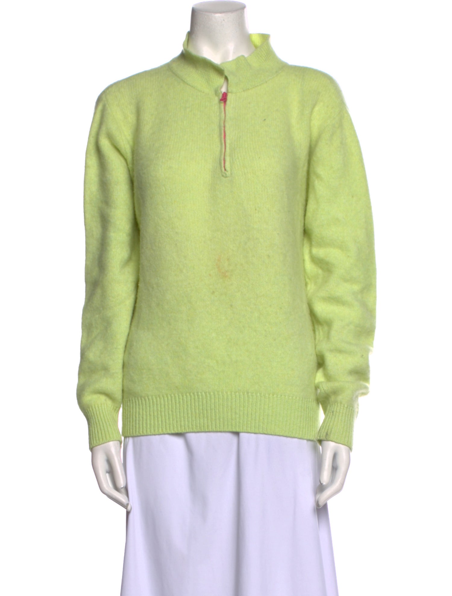 The Elder Statesman Cashmere Mock Neck Sweater