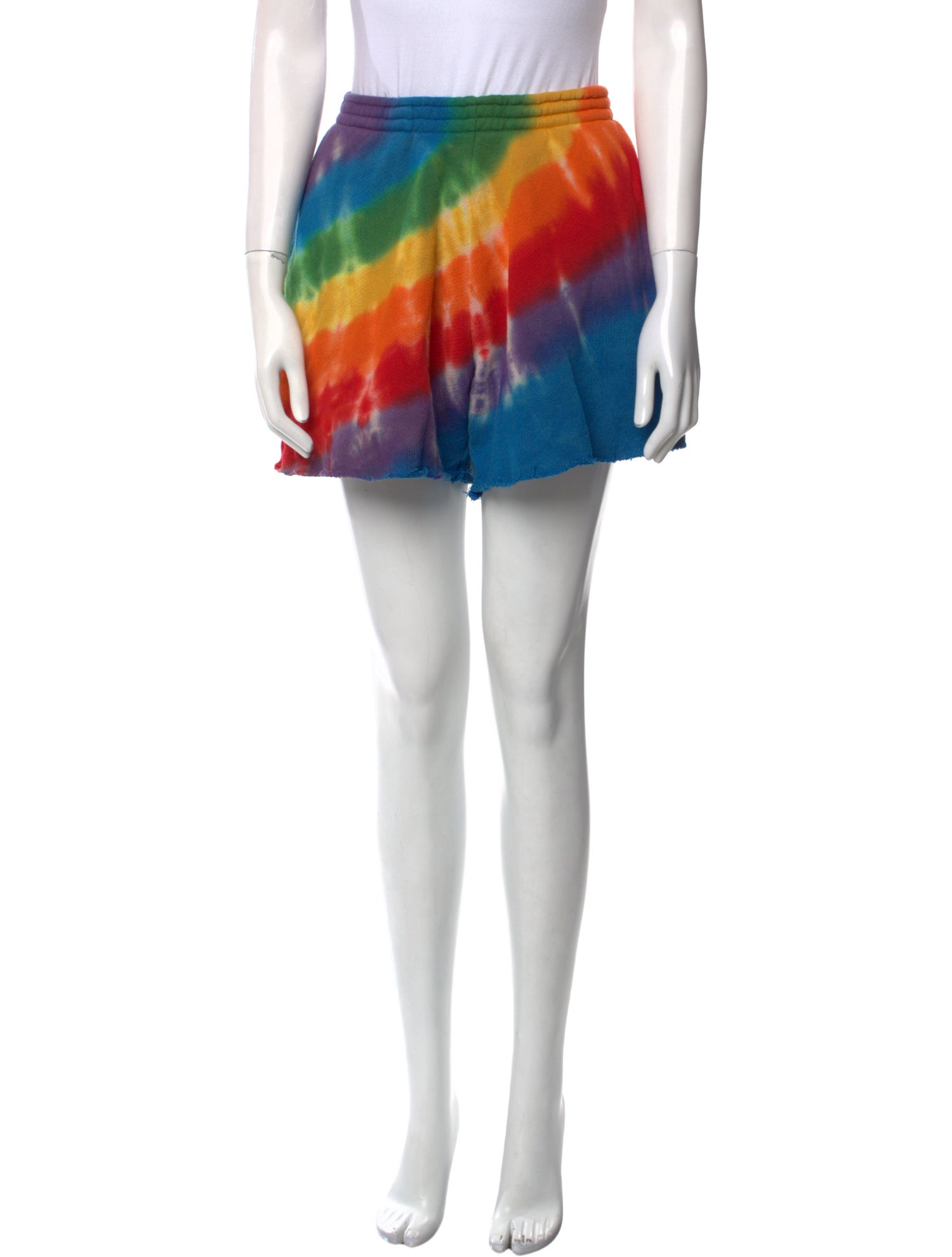 The Elder Statesman Tie-Dye Print Mini Shorts