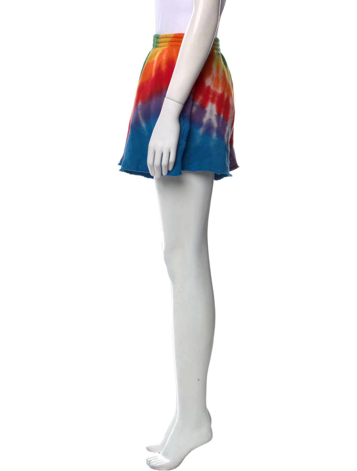 The Elder Statesman Tie-Dye Print Mini Shorts