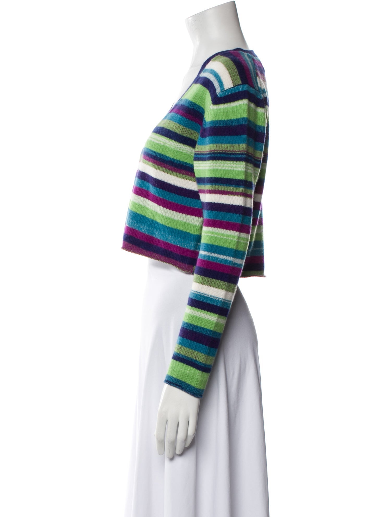 The Elder Statesman Wool Striped Sweater
