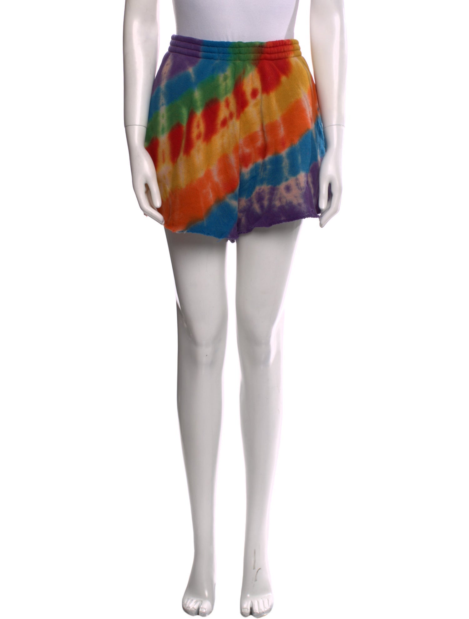 The Elder Statesman Tie-Dye Print Mini Shorts