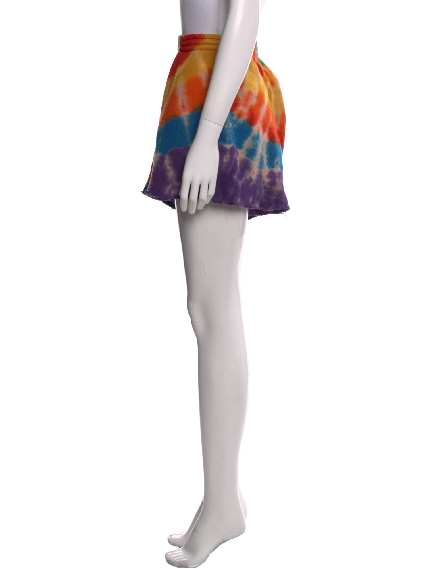 The Elder Statesman Tie-Dye Print Mini Shorts