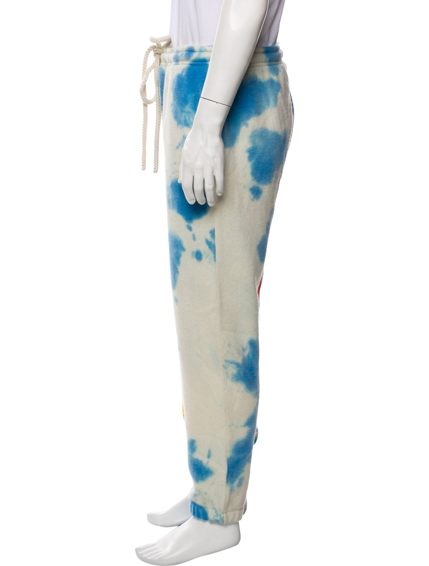 The Elder Statesman Cashmere Printed Lounge Bottoms