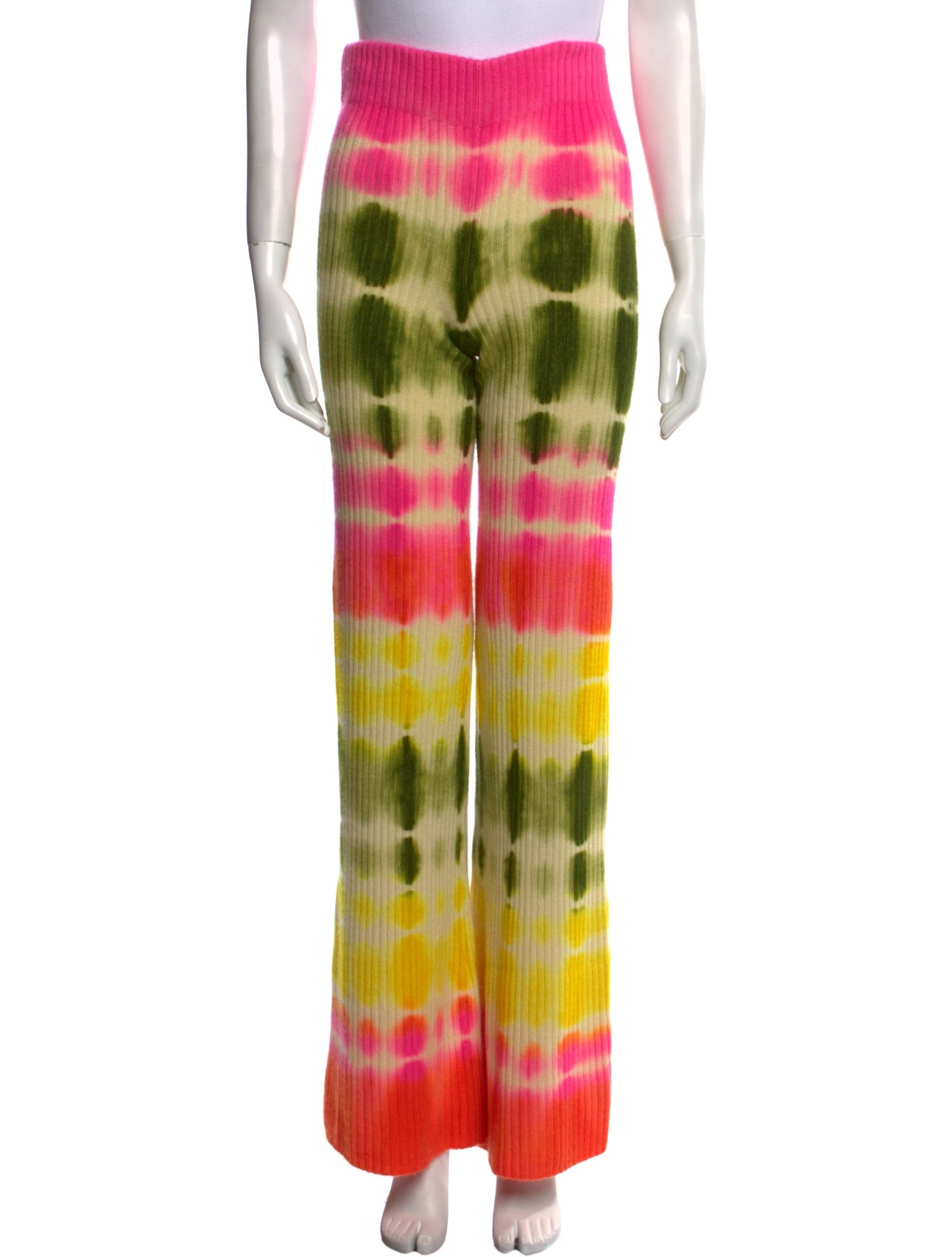 The Elder Statesman Cashmere Wide Leg Pants