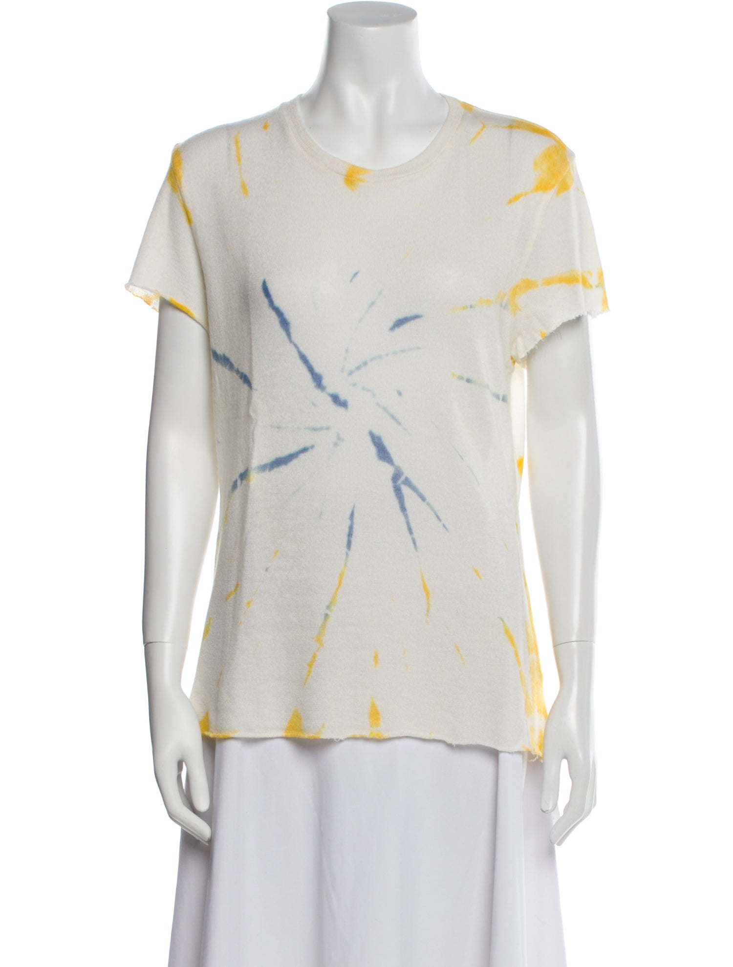 The Elder Statesman Cashmere Printed T-Shirt