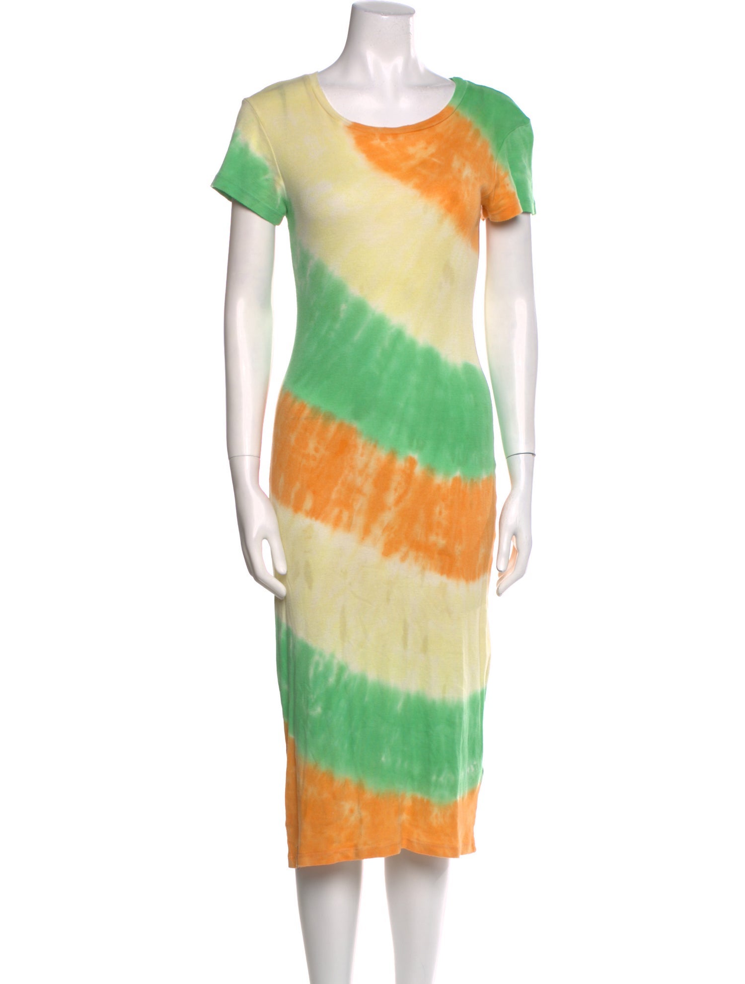 The Elder Statesman Tie-Dye Print Midi Length Dress