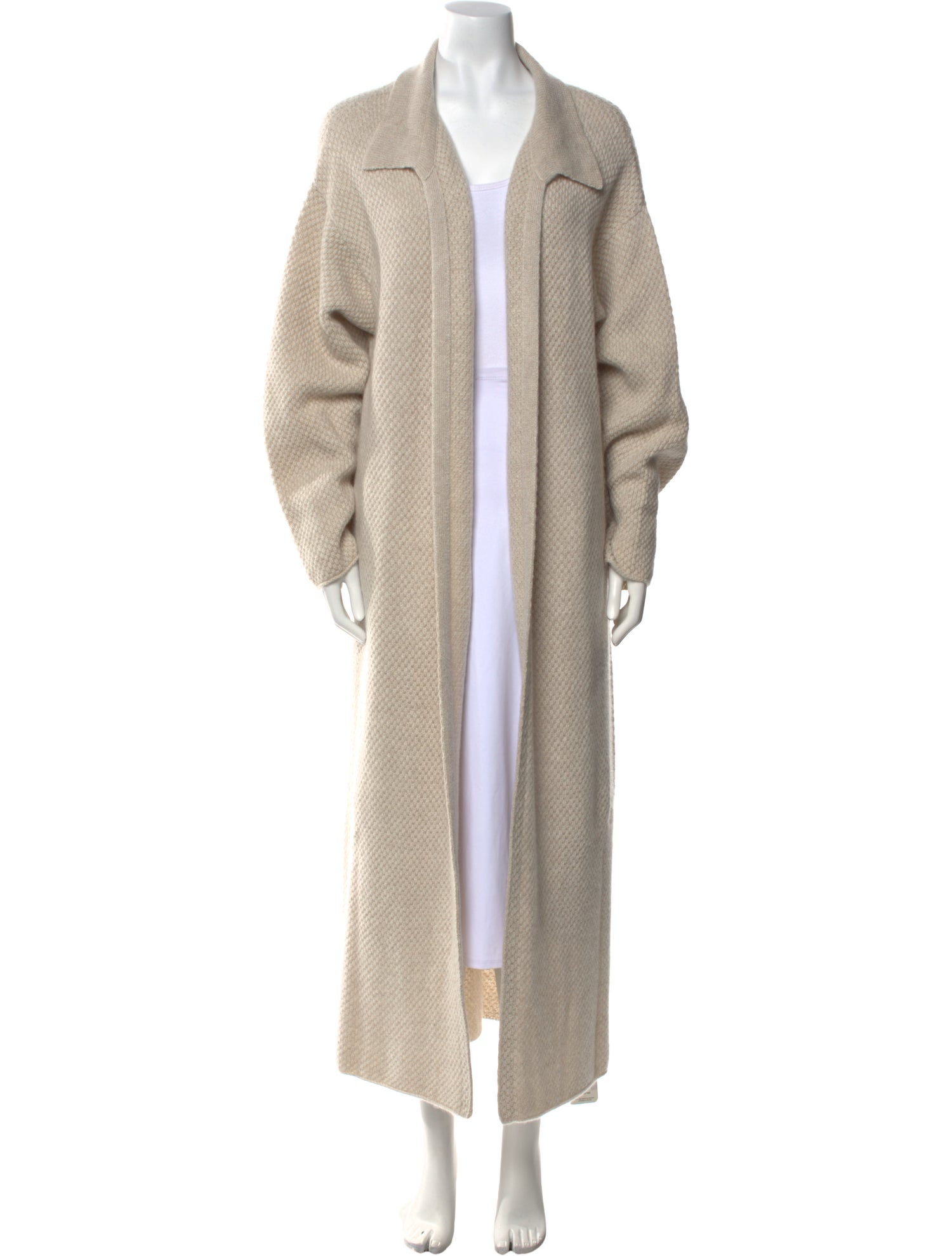 The Elder Statesman Cashmere Open Front Sweater