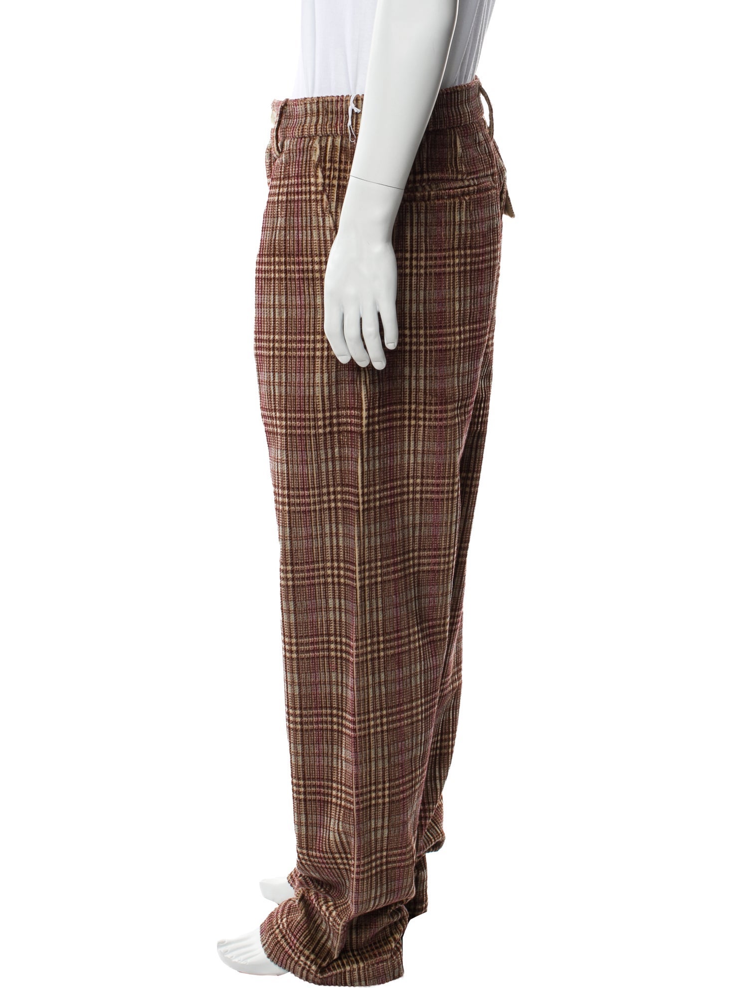 The Elder Statesman Plaid Print Pants w/ Tags