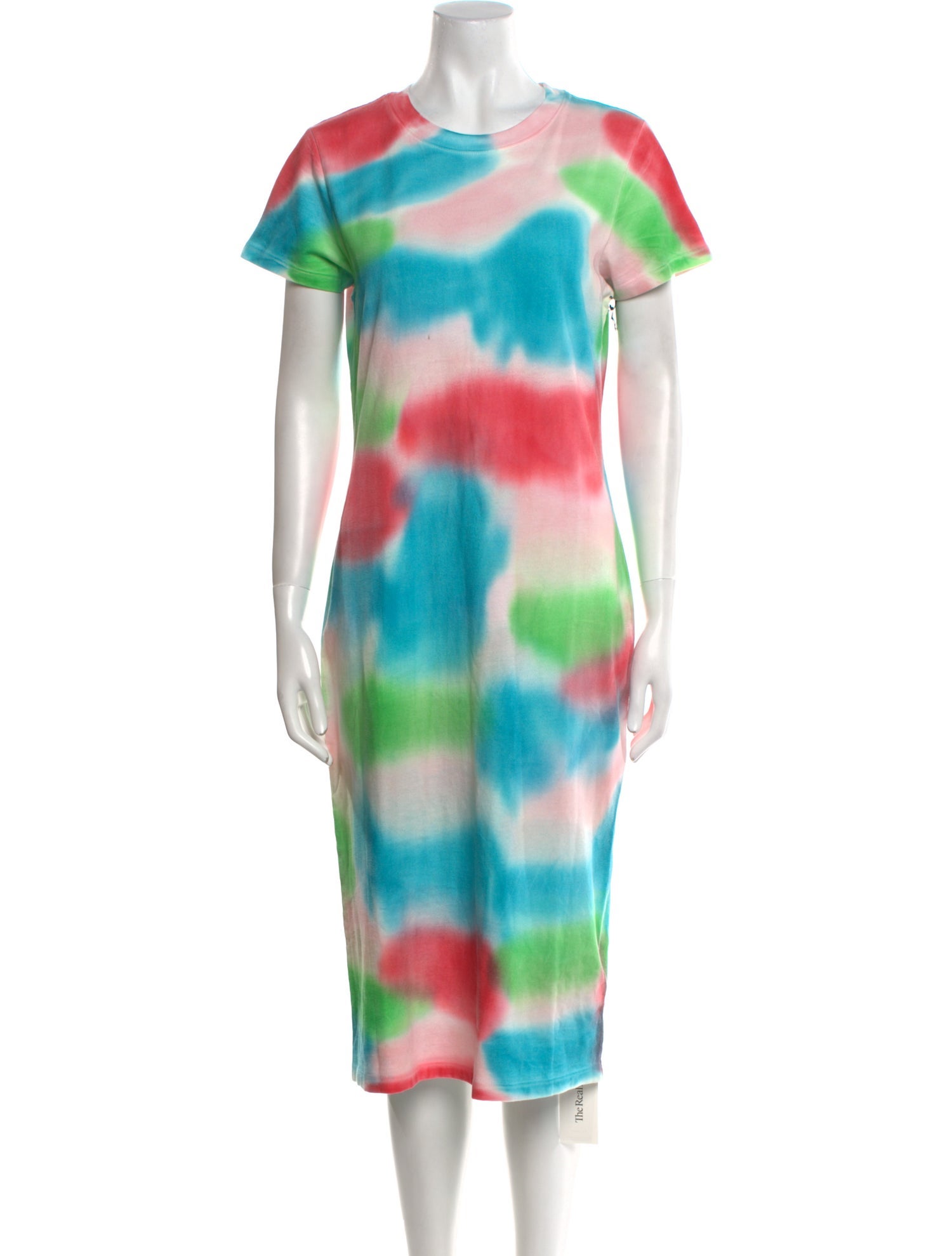 The Elder Statesman Tie-Dye Print Midi Length Dress