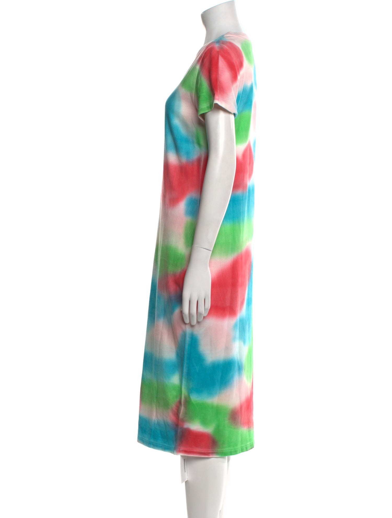 The Elder Statesman Tie-Dye Print Midi Length Dress