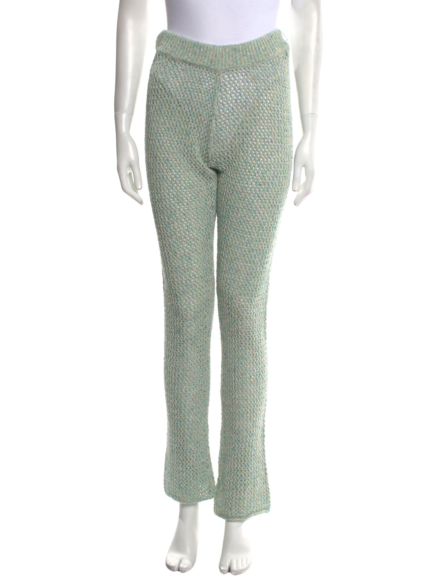 The Elder Statesman Lace Pattern Straight Leg Pants