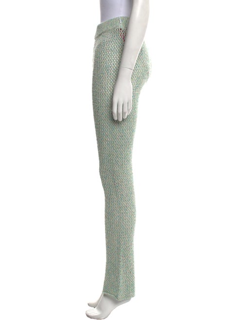 The Elder Statesman Lace Pattern Straight Leg Pants