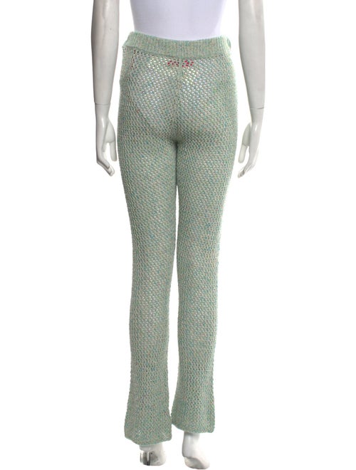 The Elder Statesman Lace Pattern Straight Leg Pants