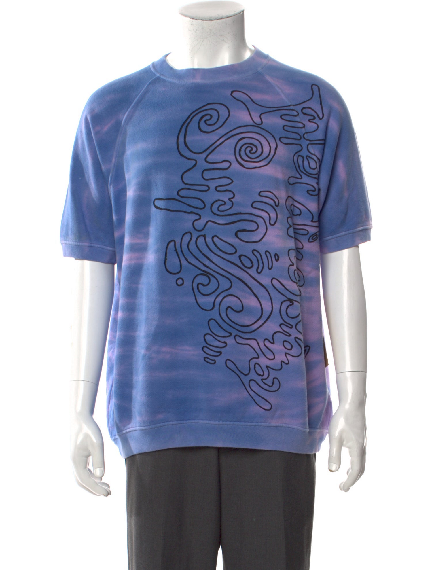 The Elder Statesman Graphic Print Crew Neck Sweatshirt