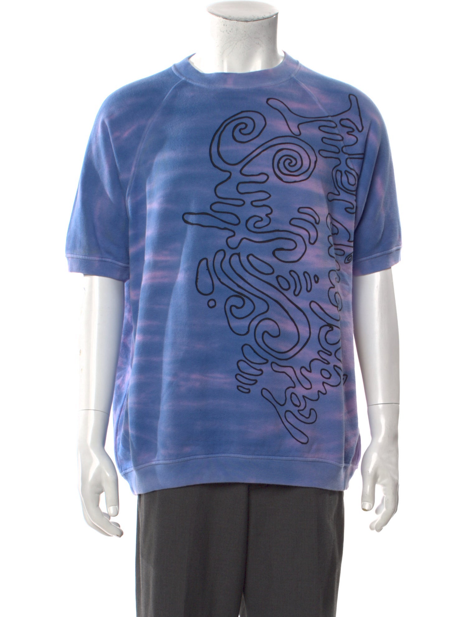 The Elder Statesman Graphic Print Crew Neck Sweatshirt w/ Tags