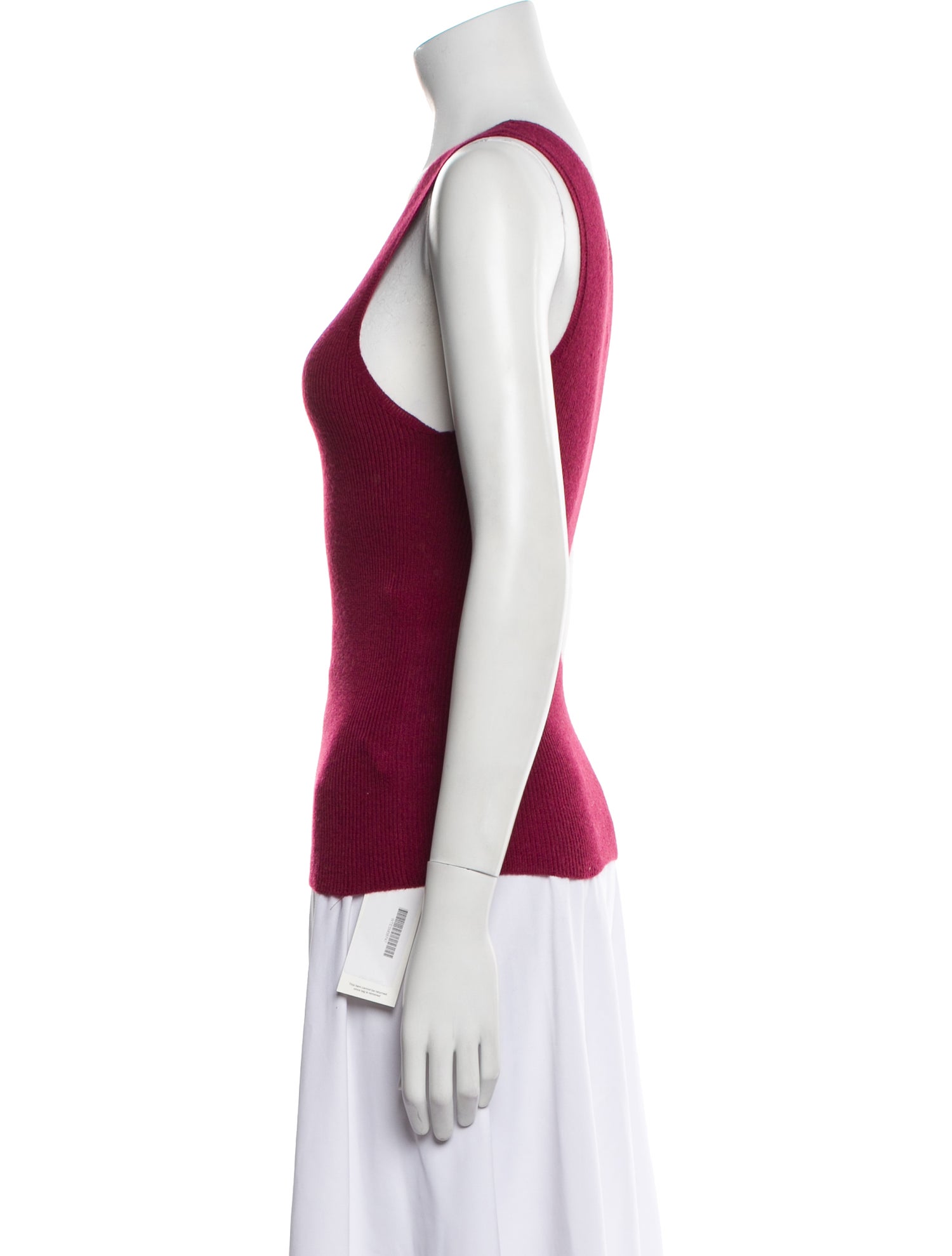 The Elder Statesman Silk Scoop Neck Top