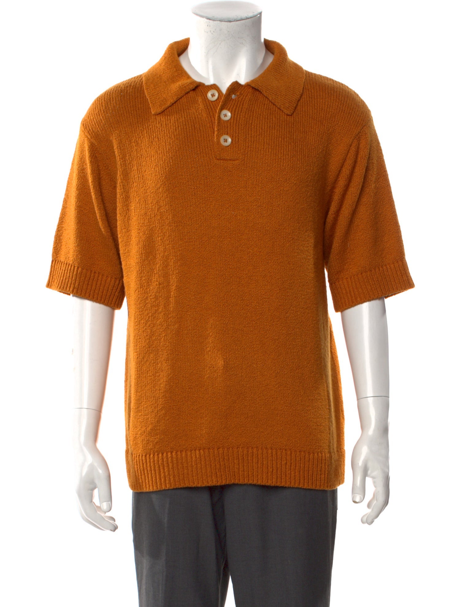 The Elder Statesman Collar Short Sleeve Polo Shirt w/ Tags