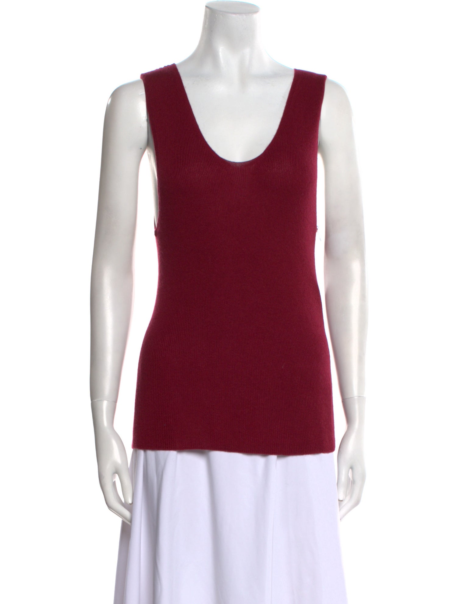 The Elder Statesman Silk Scoop Neck Top