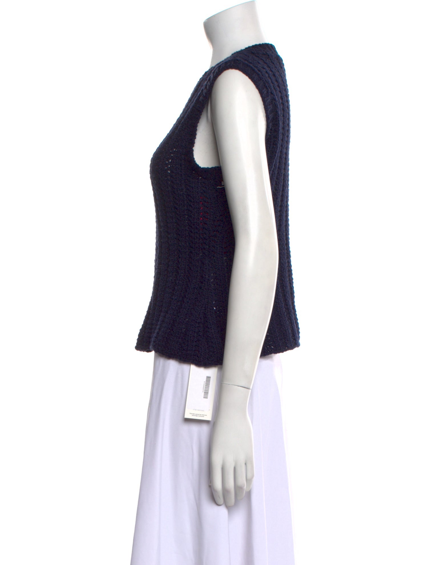 The Elder Statesman Crew Neck Sleeveless Top