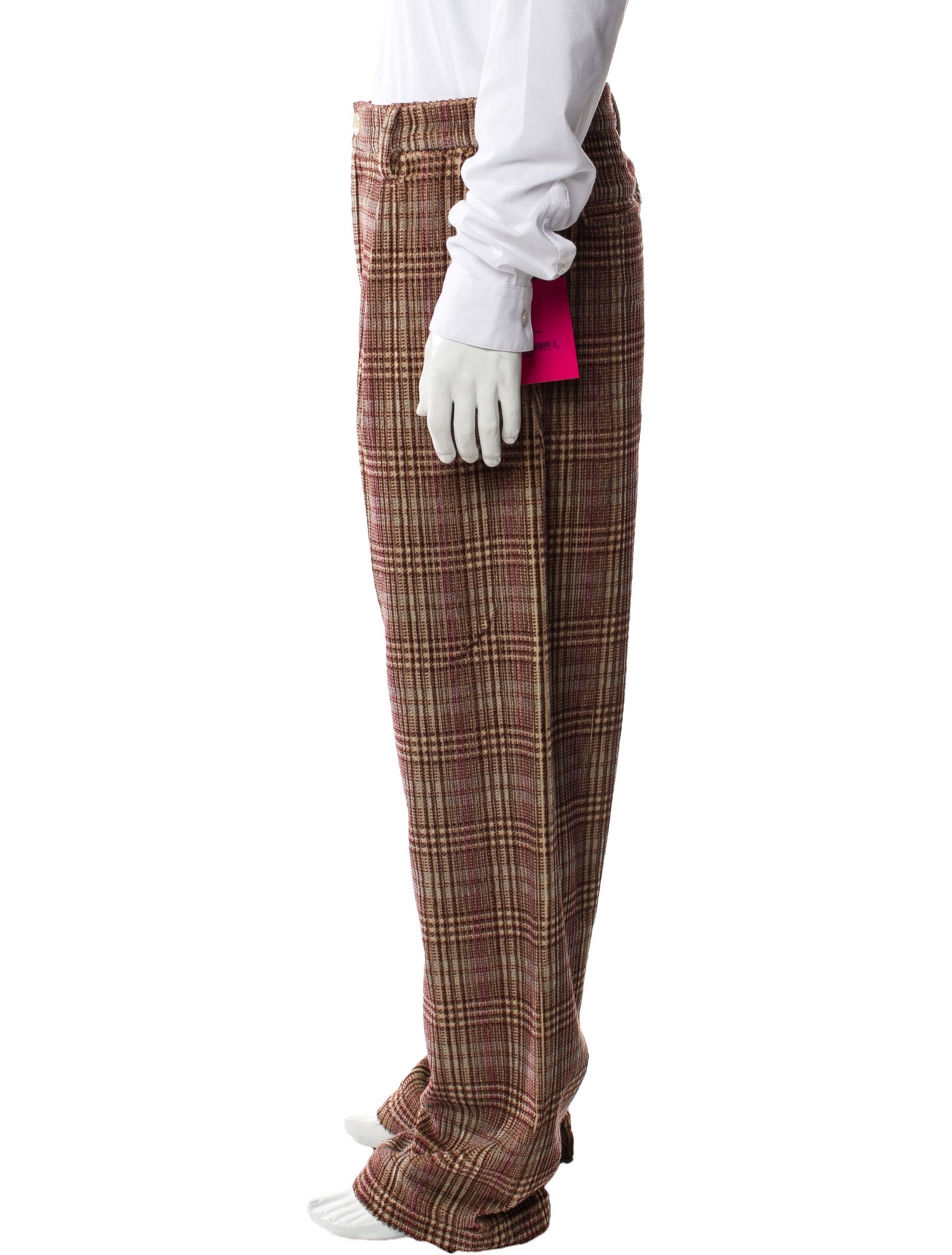 The Elder Statesman Plaid Print Pants w/ Tags