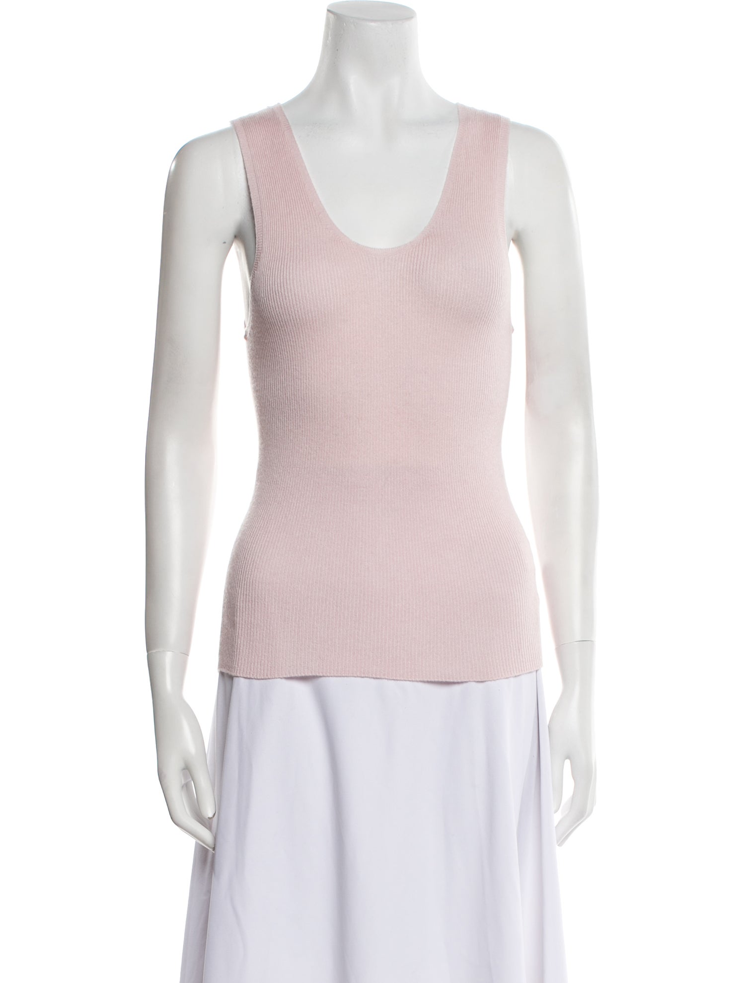 The Elder Statesman Silk Scoop Neck Top