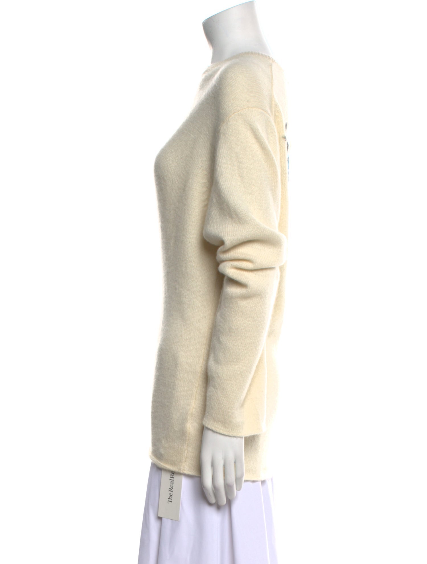 The Elder Statesman Cashmere Bateau Neckline Sweater w/ Tags