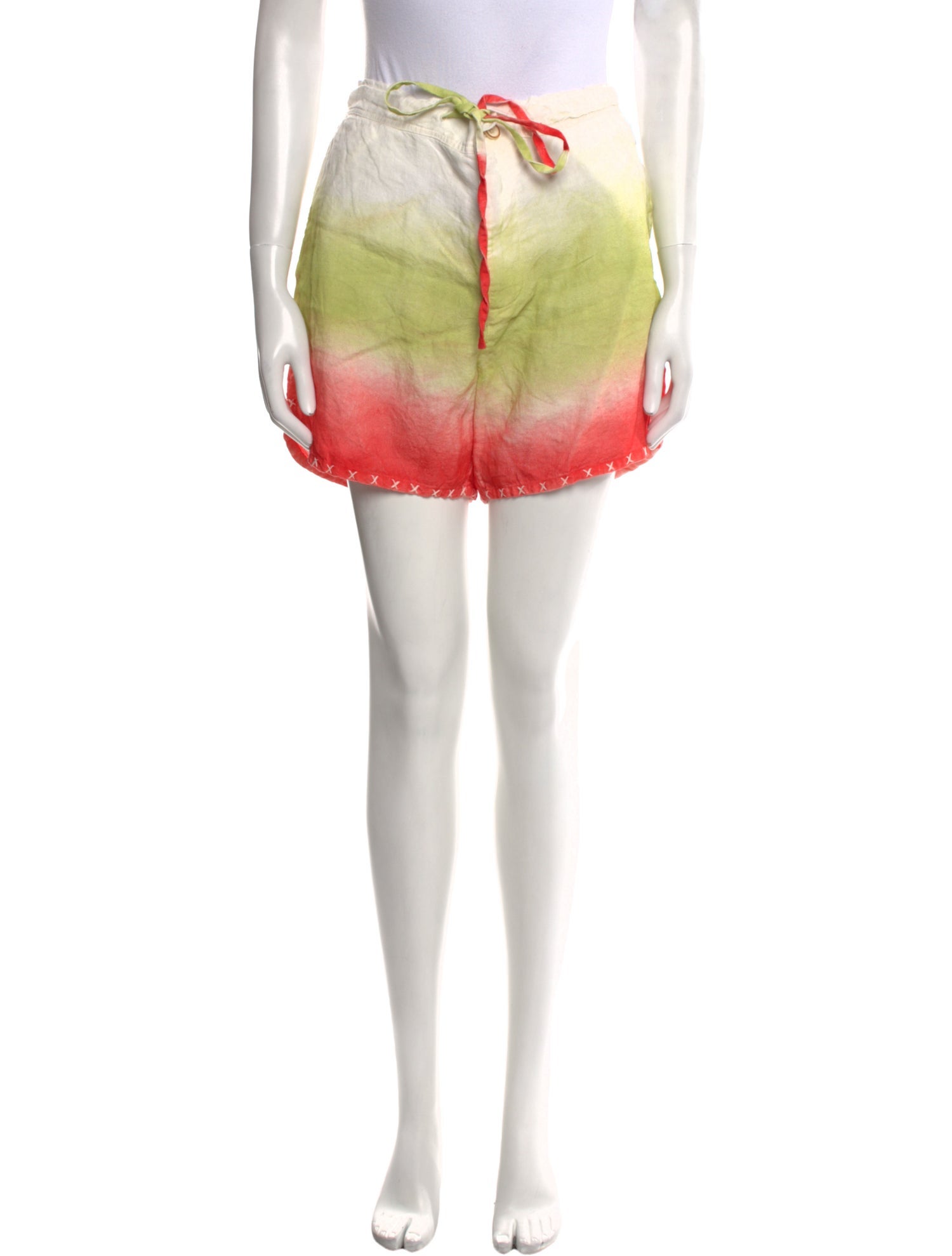 The Elder Statesman Linen Mini Shorts w/ Tags