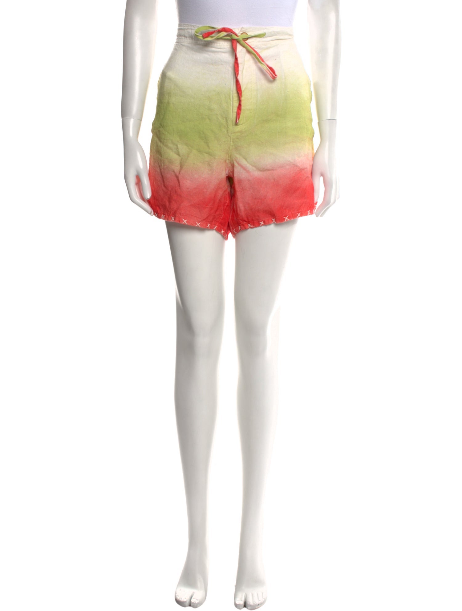 The Elder Statesman Linen Mini Shorts