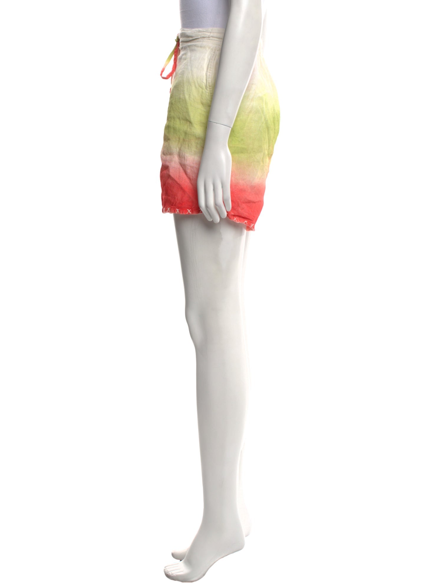 The Elder Statesman Linen Mini Shorts