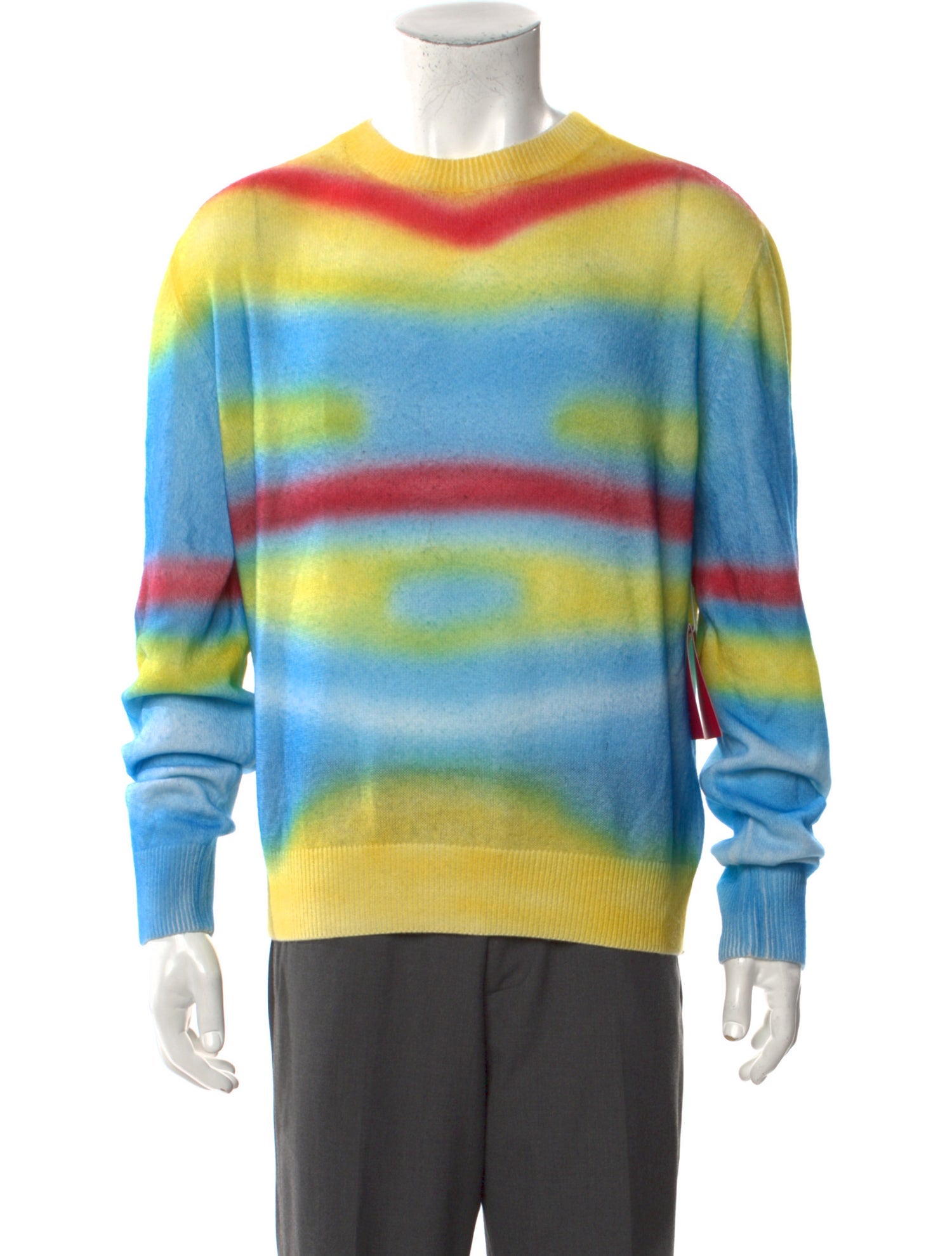 The Elder Statesman Cashmere Printed Pullover w/ Tags