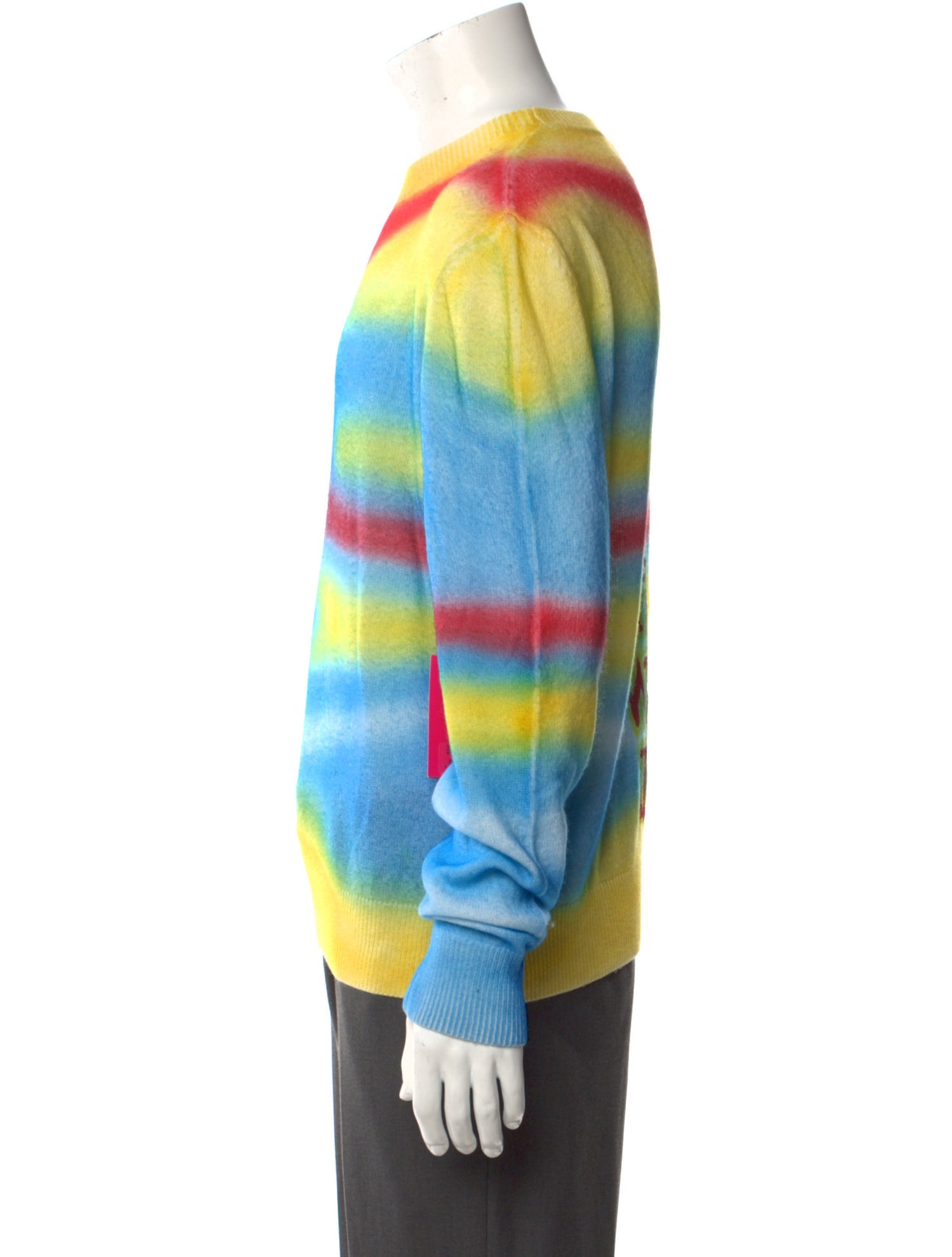 The Elder Statesman Cashmere Printed Pullover w/ Tags