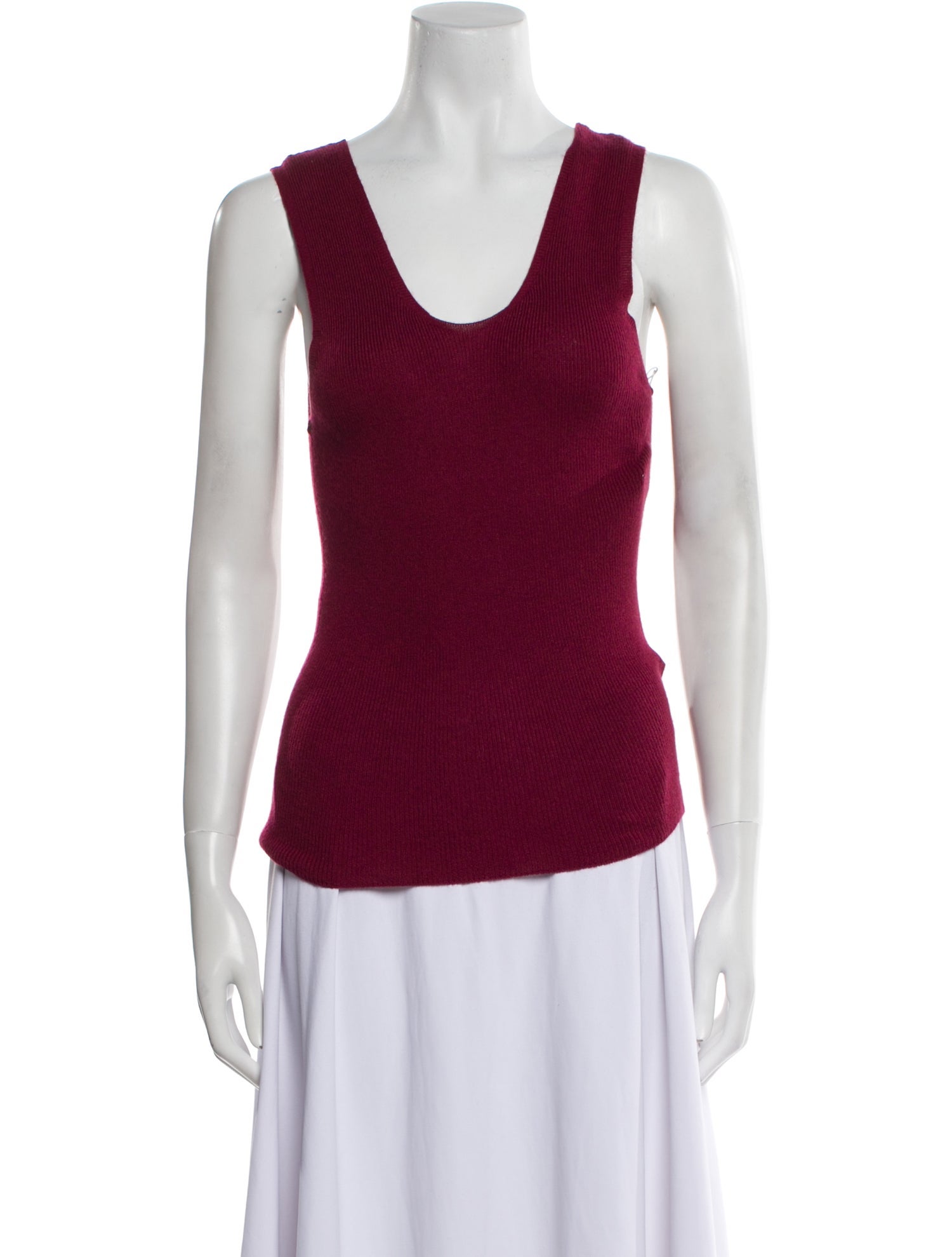 The Elder Statesman Silk Scoop Neck Top w/ Tags