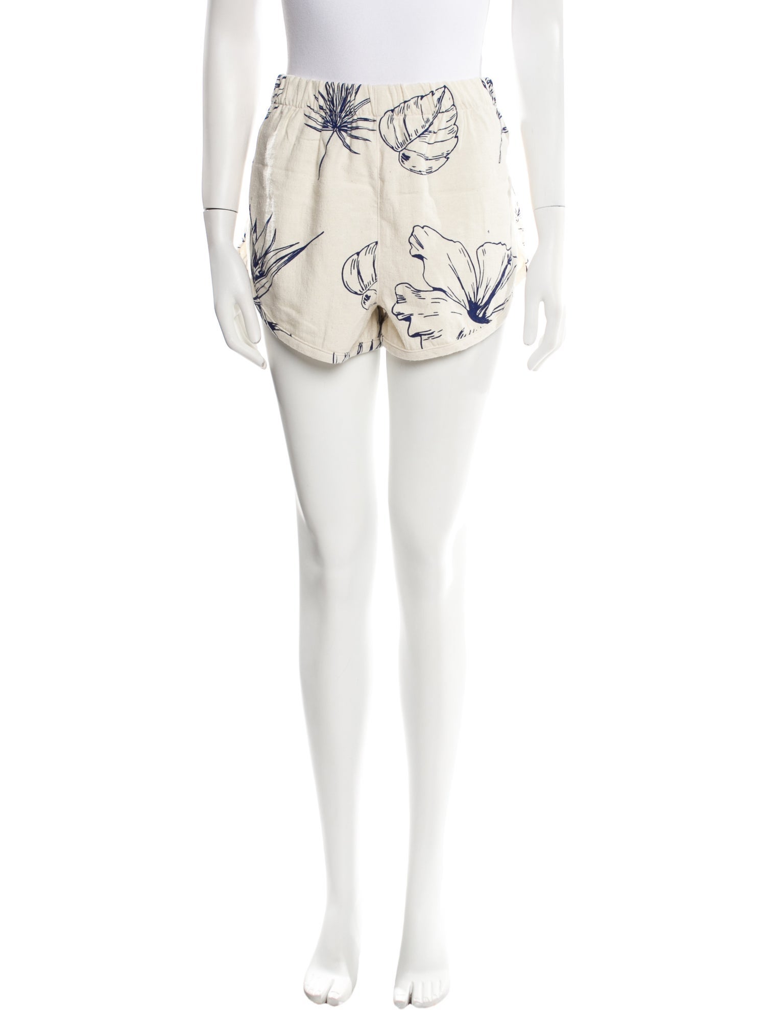 The Elder Statesman Printed Mini Shorts w/ Tags