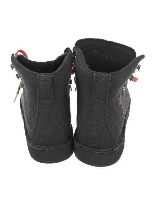 The Elder Statesman Canvas Lace-Up Boots