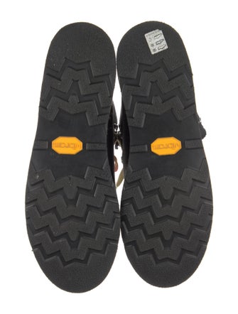 The Elder Statesman Canvas Lace-Up Boots